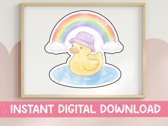 A Design Asset Review: Rubber Duck Rainbow Graphics for T-Shirts