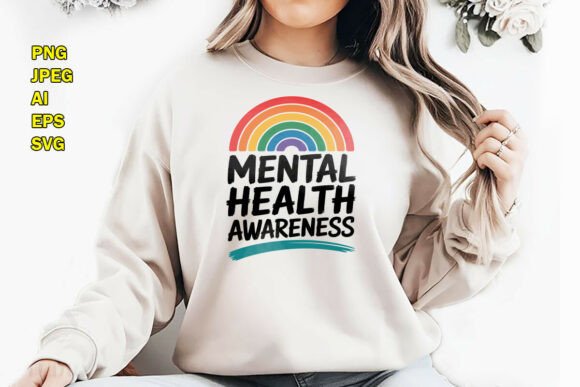 A Designer's Review of the Mental Health Awareness Rainbow T-Shirt Design