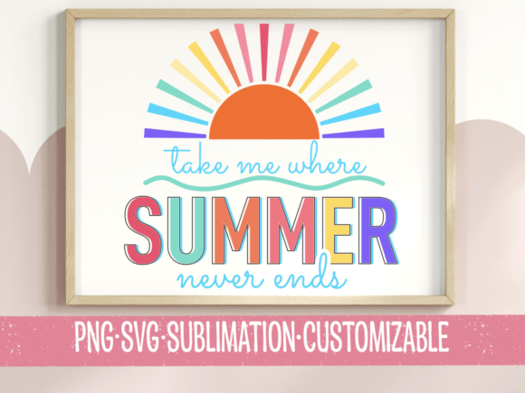 A Designer's Review: The Summer Never Ends Rainbow SVG PNG
