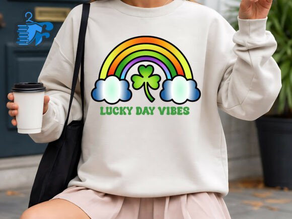 A Designer's Take on the Lucky Day Vibes Rainbow Shamrock SVG