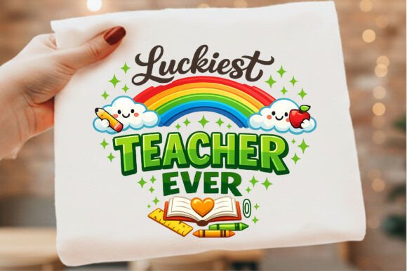 A Festive Teacher T-Shirt Graphic for Crafting