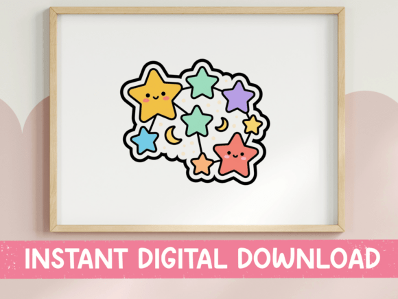 An Expert Brand Review of the Rainbow Kawaii Stars Graphics for T-Shirt Designs