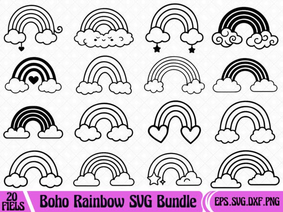 Evaluating the Boho Rainbow SVG Bundle for Modern Graphic Design Projects