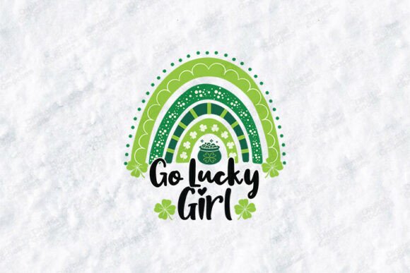 Go Lucky Girl Rainbow Shamrock Art: A Publisher's Visual Review