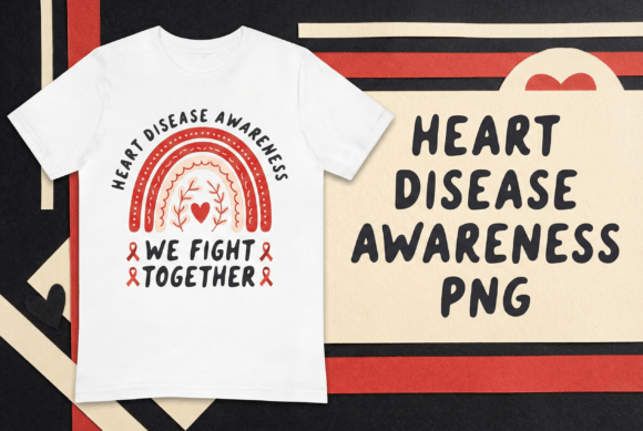 Heart Disease Awareness We Fight Graphics for T-Shirt Designs