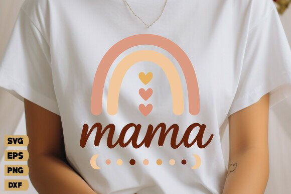 Mama Rainbow SVG: Versatile Graphics for Crafting T-Shirt Designs