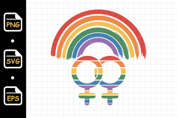 Rainbow Female Gender Symbol: A Brand Designer’s Review for Graphics & T-Shirt Designs