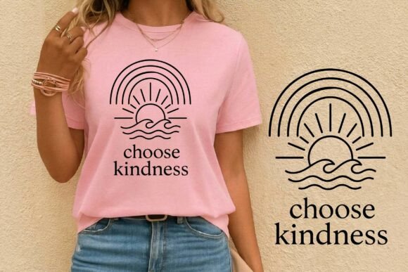 Rainbow Sun Kindness Graphics for T-Shirt Designs & More