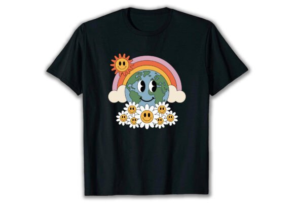 Reviewing Retro Earth Day Graphics for T-Shirt Designs & Content Publishing